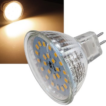 LED Strahler MR16 "H55 SMD", 120°, 3000k, 420lm, 12V/4W, warmweiß LED Strahler MR16 "H55 SMD", 120°, 3000k, 420lm, 12V/4W, warmweiß