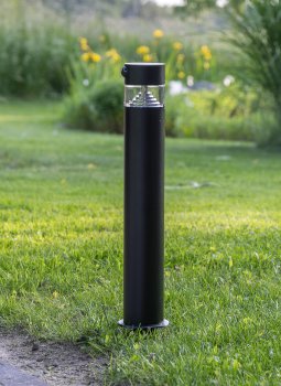 LED Solar Wegeleuchte "SWL-AS50", IP44, warmweiß 3000K, PIR Sensor, 50cm