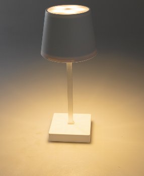 LED Akku Tischleuchte 26cm, dimmbar - USB-C, 160Lumen, 1200mAh, 3000k, Weiß