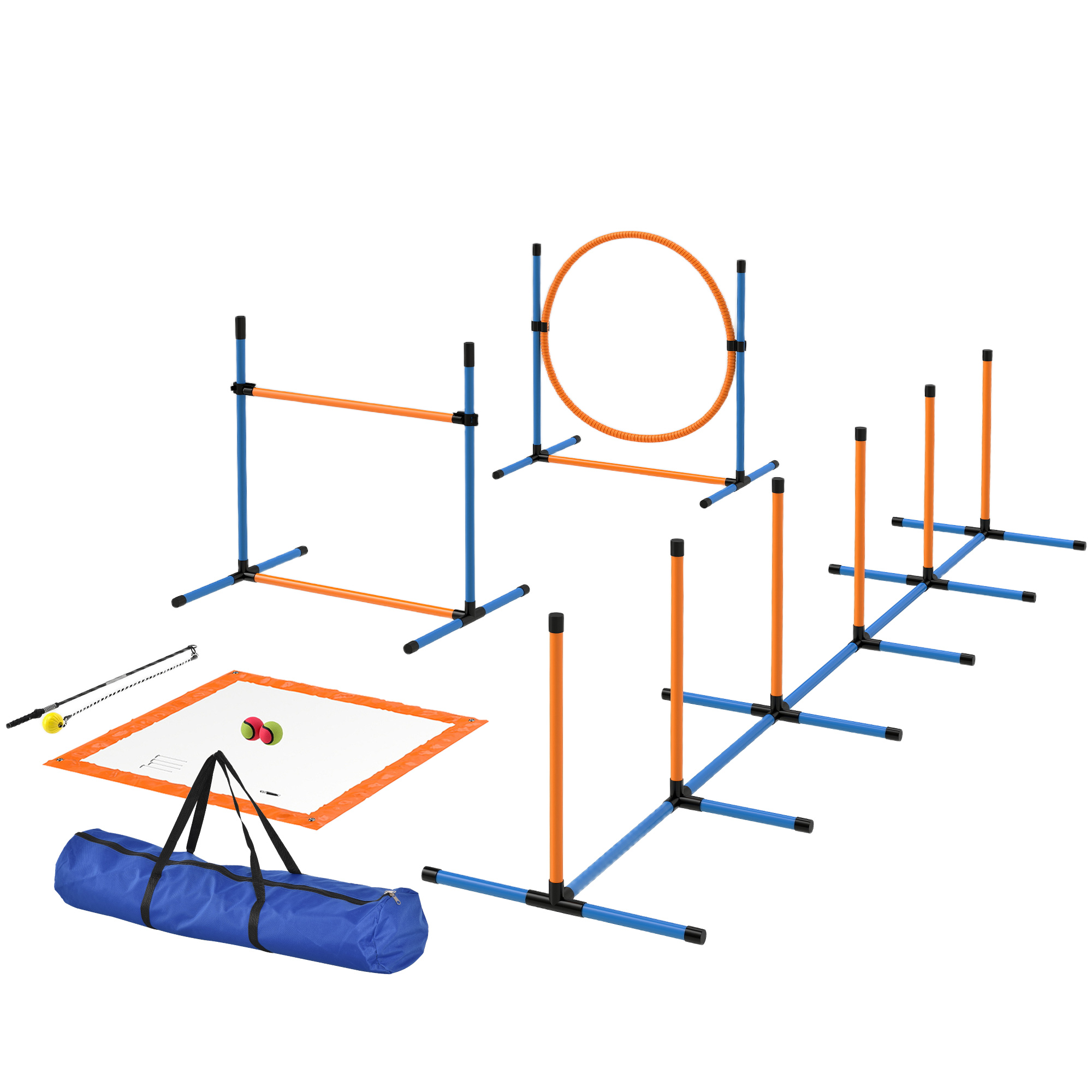Agility Set Hunde 7-teilig Agility-Ausrüstung für Hundetraining Steckhürdenset für Spiele Training Agility Set Hunde 7-teilig Agility-Ausrüstung für Hundetraining Steckhürdenset für Spiele Training