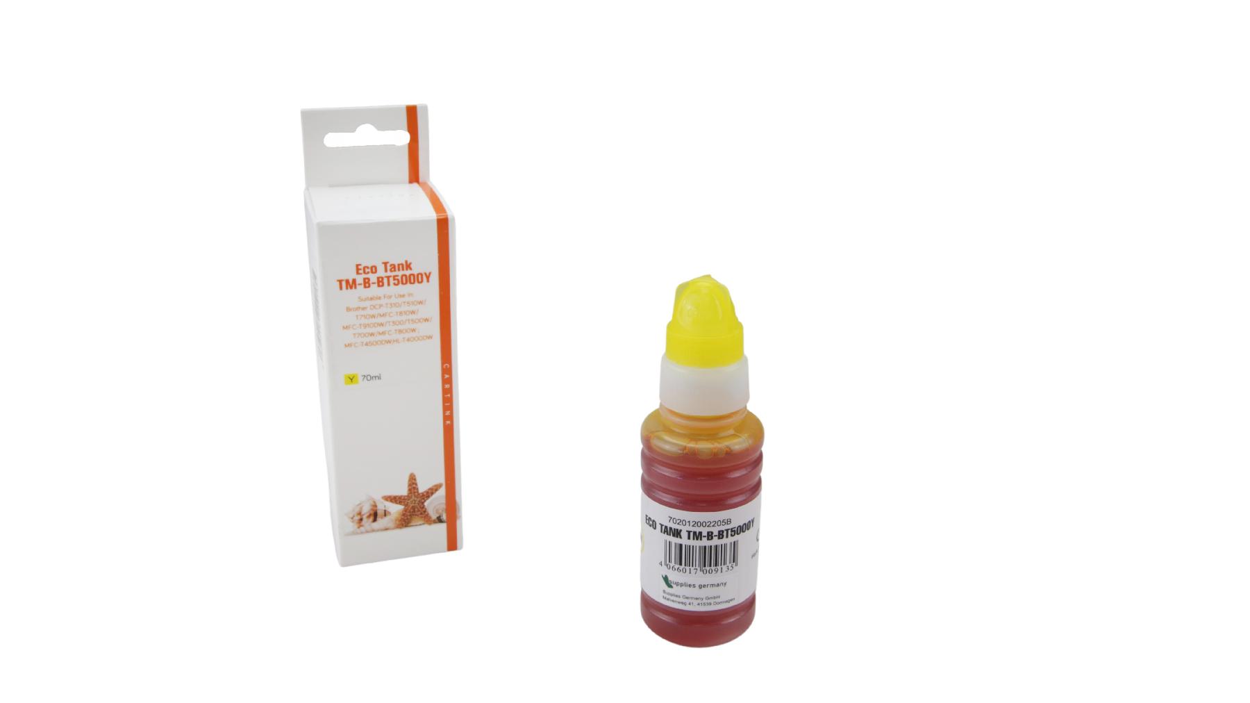 BT5000Y Eco Tank Nachfüllflasche yellow für Brother / BT5000Y / 70ml