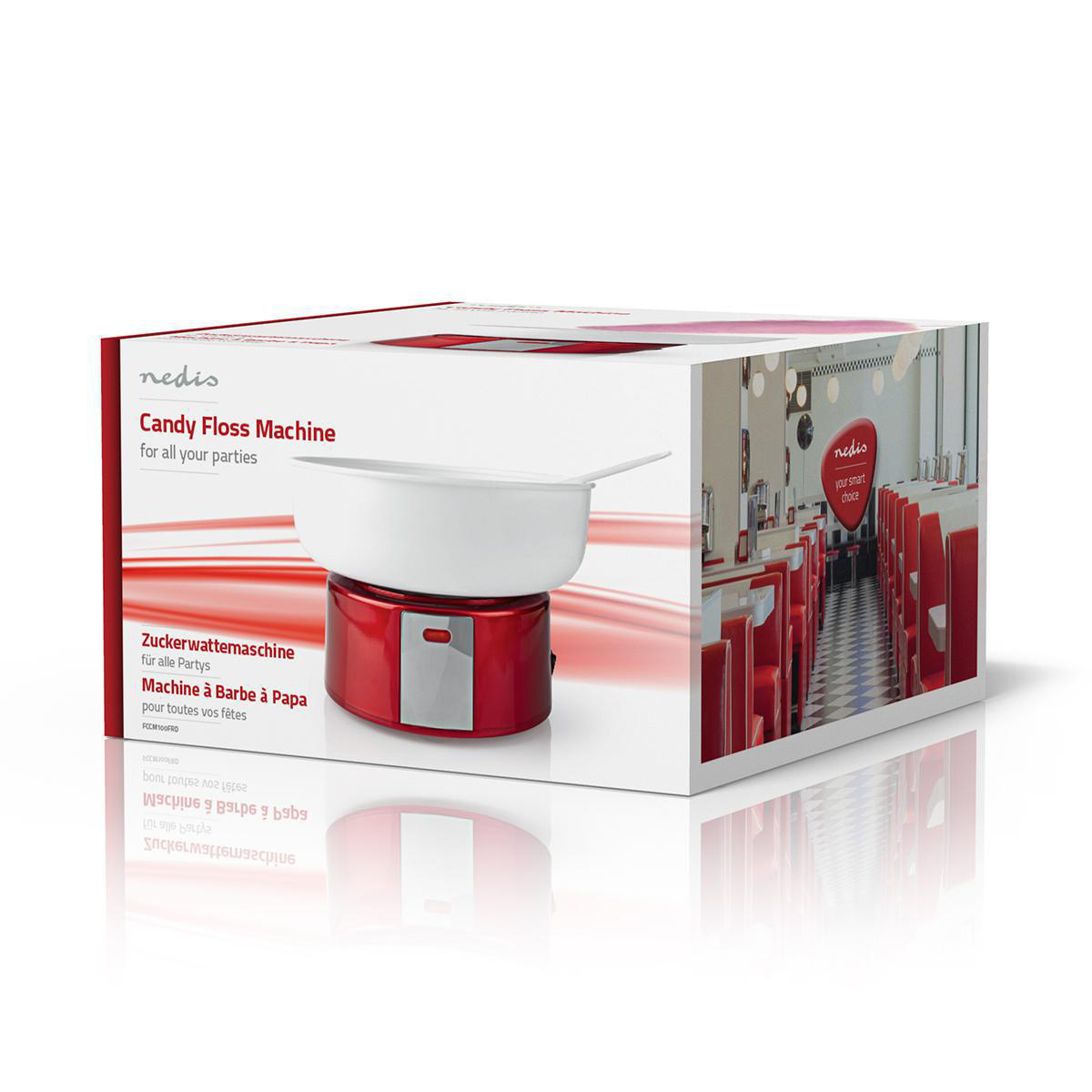 Zuckerwattemaschine | 500 W | Red / Weiss