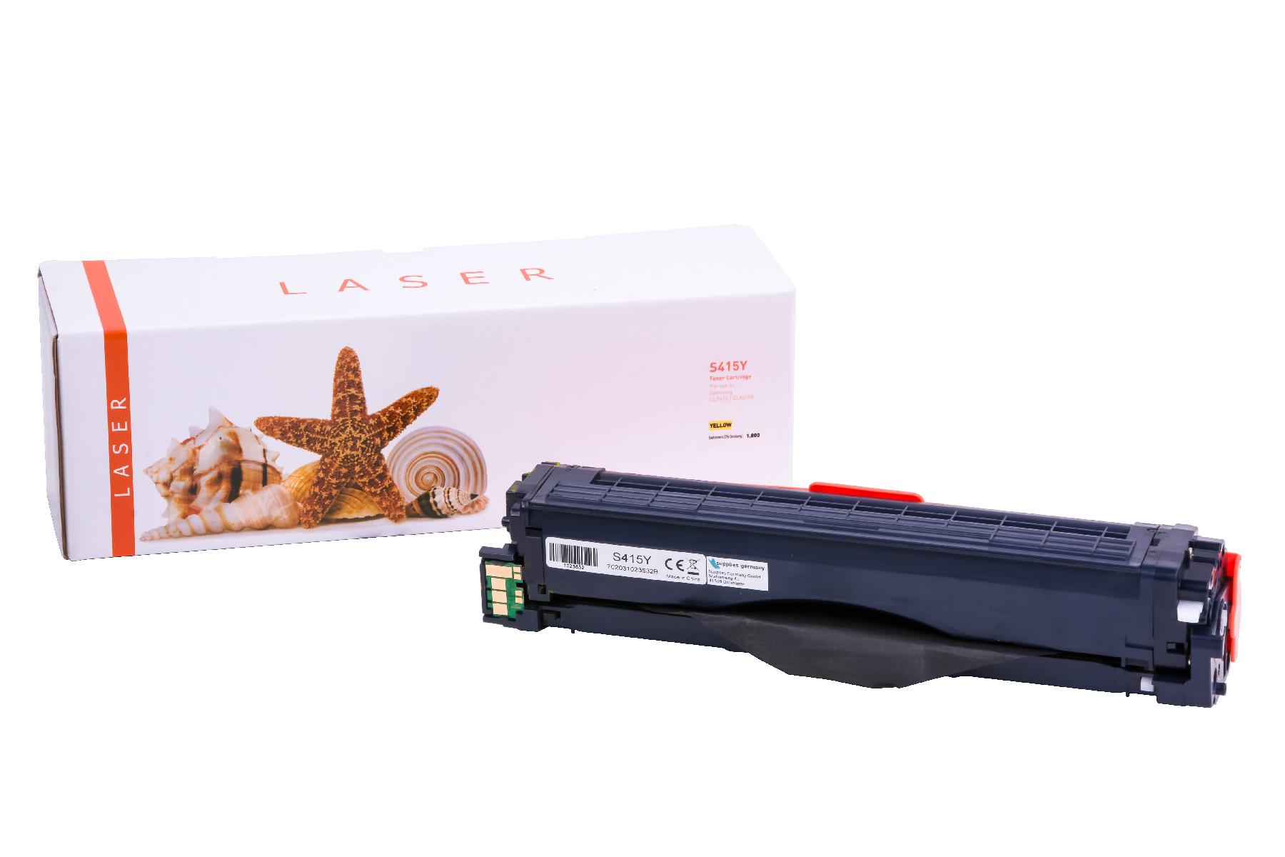 CLP415Y alternativ Toner yellow für Samsung  / CLTY504S/ELS / 1.800 Seiten