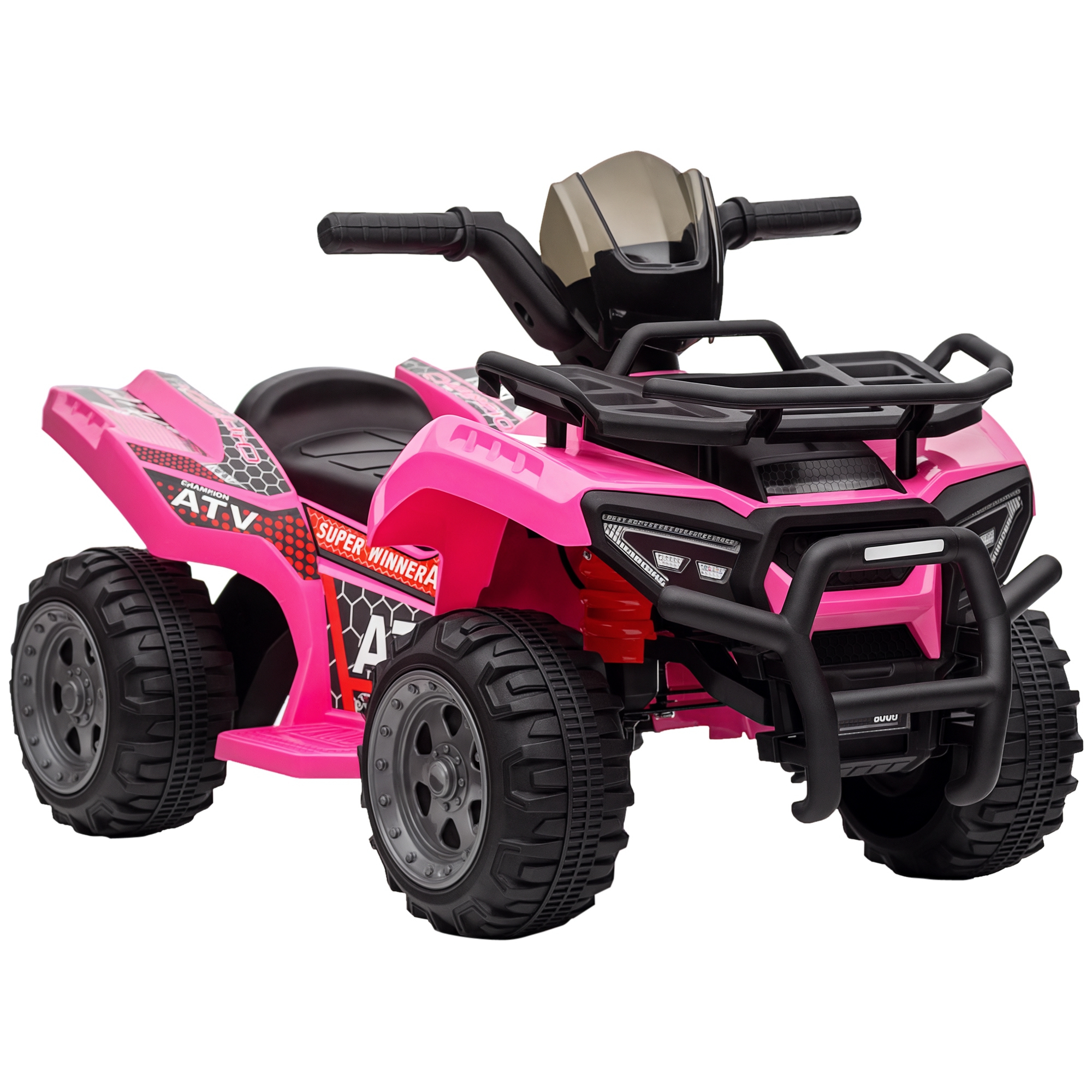 Kinderquad 6V Kinderquad mit Vorwärtsfunktion, Musik, Elektro-Quad für Kinder 1,5-3 Jahre Rosa
