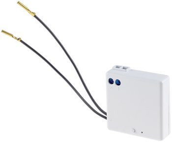 Funk Empfänger "Pilota Casa" 2-Draht, IP20, 230V, 433,92Mhz, max. 300W Funk Empfänger "Pilota Casa" 2-Draht, IP20, 230V, 433,92Mhz, max. 300W