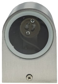Außen-Wandleuchte "CTW-1", für 1x GU10, IP44, Edelstahl poliert