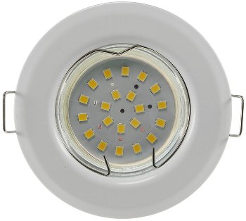 Decken-Einbaustrahler "SR80" weiß, starr, Ø80mm, für 50mm Lampen