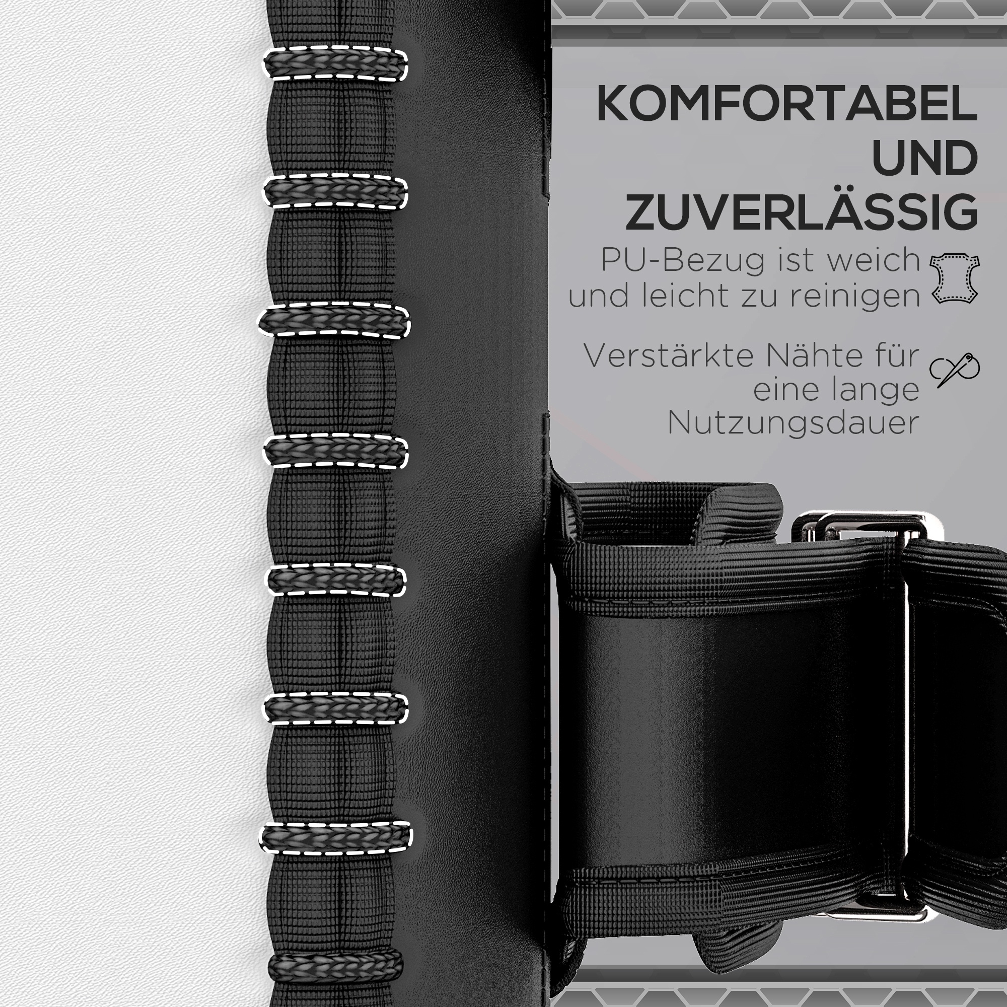 Kickpolster fürMuay Thai, Kickboxen, Kunstlederbezug, 0,4 kg, 38x20x18 cm, Schwarz/Rot/Weiß