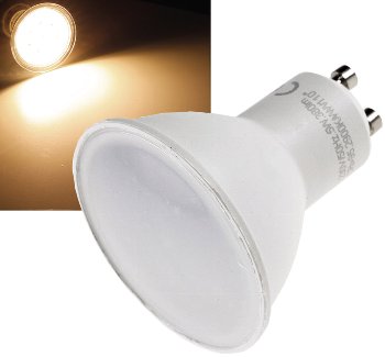 LED Strahler GU10 "H50" 3-Stufen-Dimm, 2900k, 420lm, 230V/5W, 110°, warmweiß LED Strahler GU10 "H50" 3-Stufen-Dimm, 2900k, 420lm, 230V/5W, 110°, warmweiß