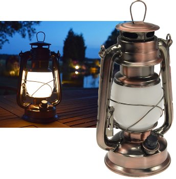 LED Camping Laterne "CT-CL Copper", ØxH 12x23,5cm, 4x AA, warmweiß, dimmbar LED Camping Laterne "CT-CL Copper", ØxH 12x23,5cm, 4x AA, warmweiß, dimmbar