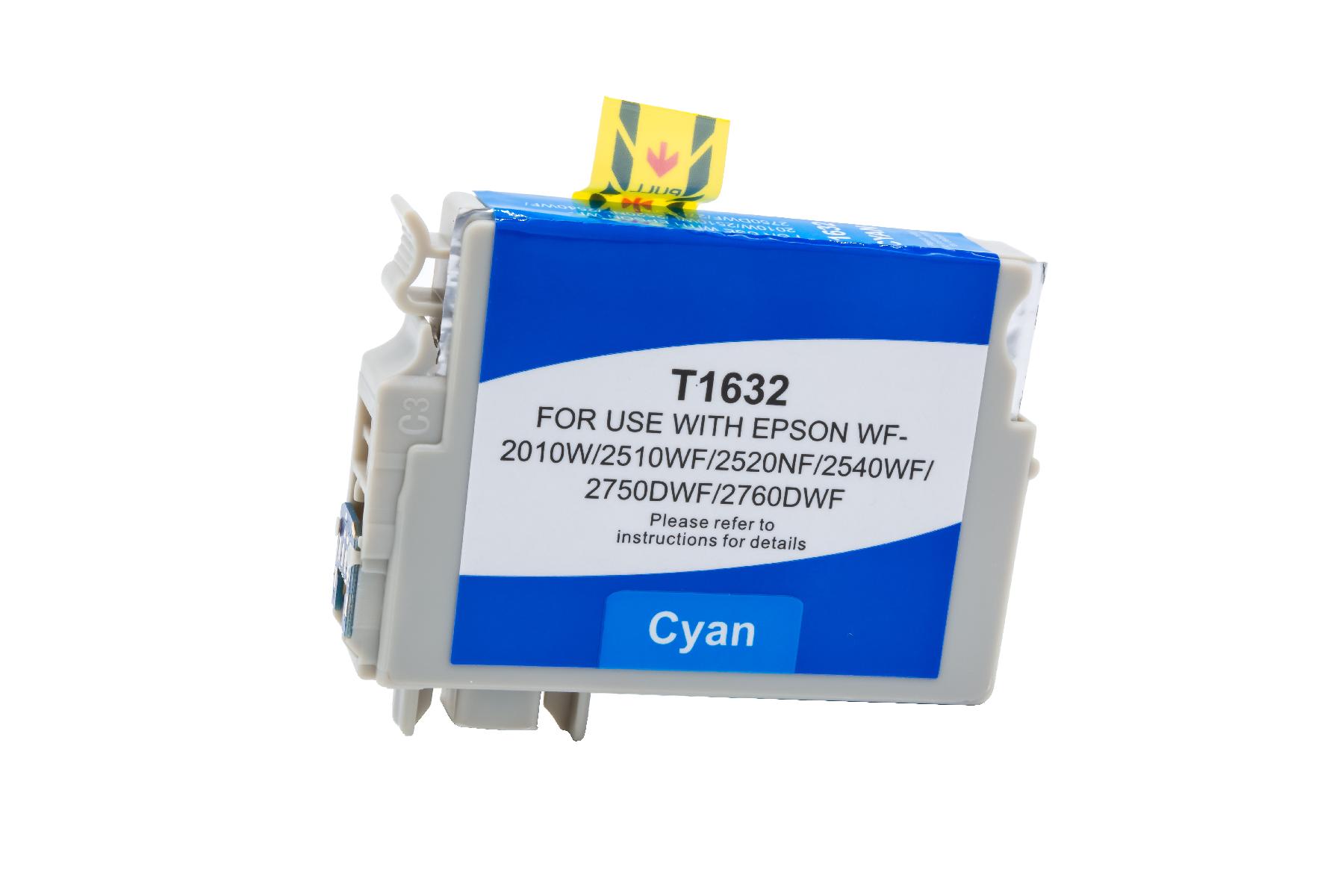 T1632 alternativ Tinte Cyan für Epson / C13T16324010 / 6,5ml T1632 alternativ Tinte Cyan für Epson / C13T16324010 / 6,5ml