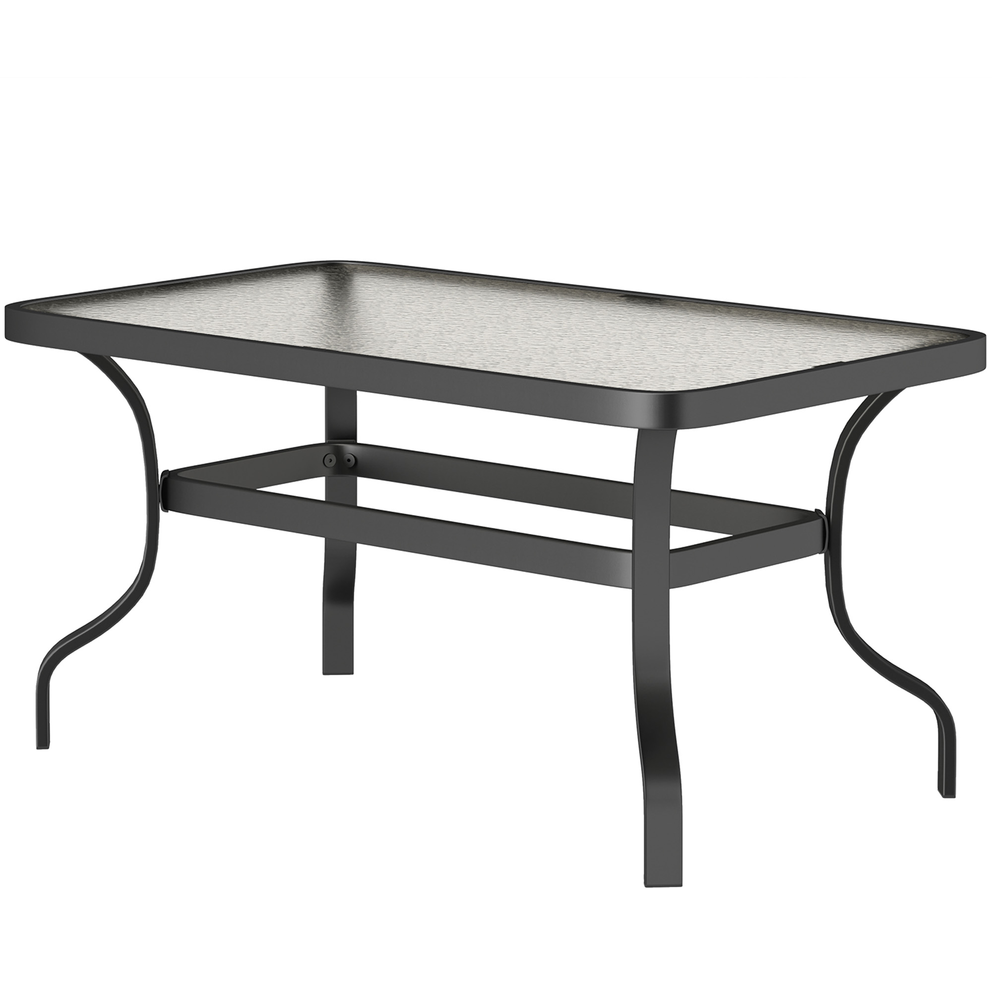 Beistelltisch Hartglas Kaffeetisch Couchtisch mit Wellendesign, Abgerundete Ecke Balkontisch 95x55 cm Schwarz Beistelltisch Hartglas Kaffeetisch Couchtisch mit Wellendesign, Abgerundete Ecke Balkontisch 95x55 cm Schwarz