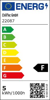 LED-Einbauleuchte "Flat-32" neutralweiß, 80x32mm, 5W, 590lm, Edelstahl gebürstet
