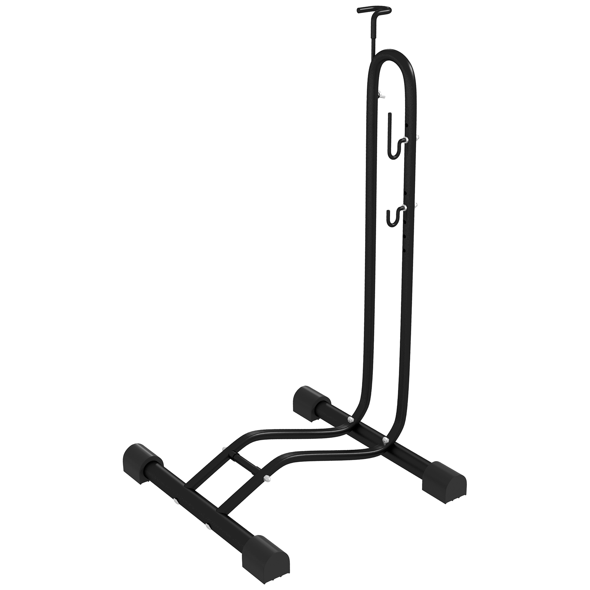 Fahrradständer, vertikal/horizontal, für 24-29", 700c, 41 x 41 x 76-121cm, Stahl, Schwarz