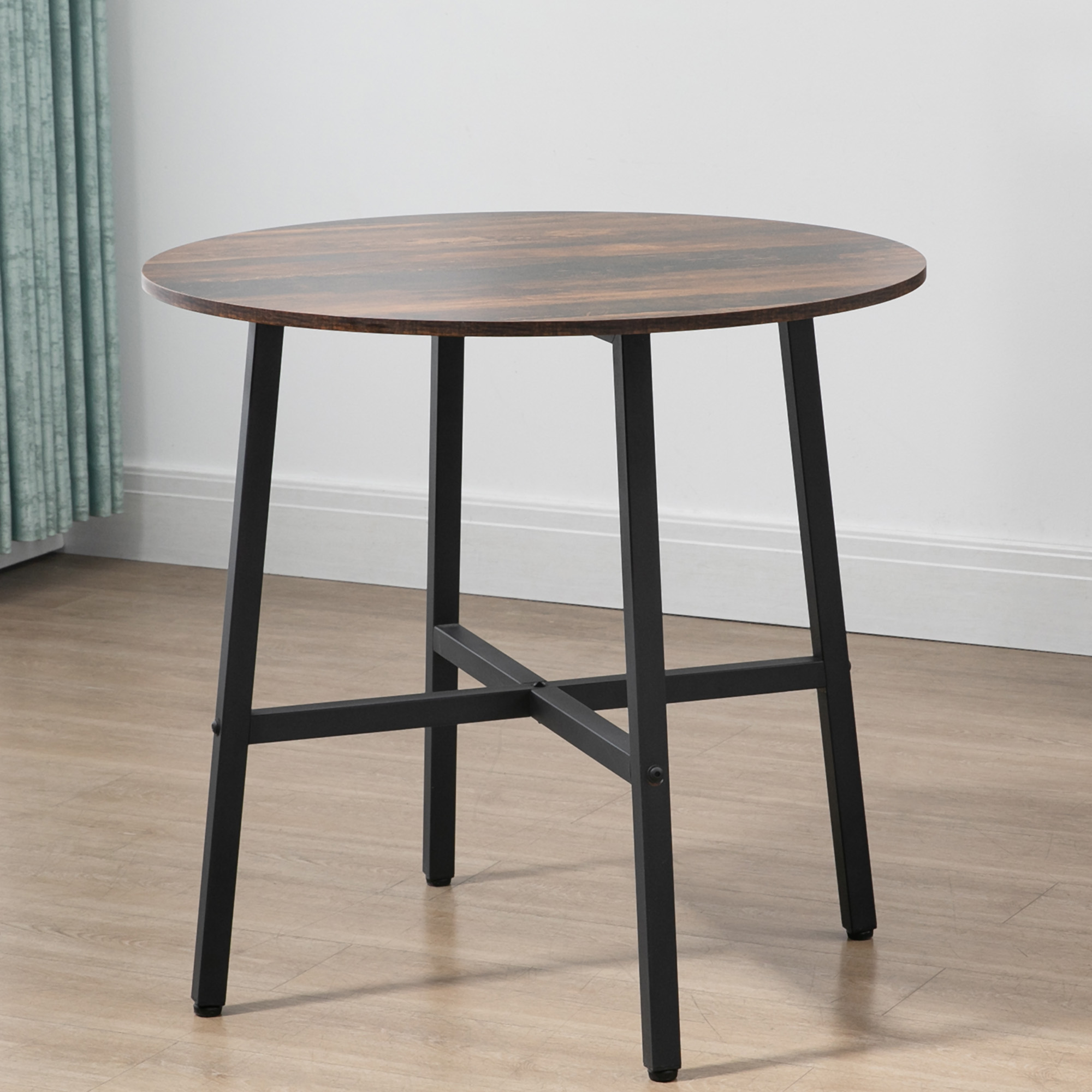 Esstisch Küchentisch, großer Tisch, Industriedesign, Rustikales Design, ?80 x 76 cm, Braun