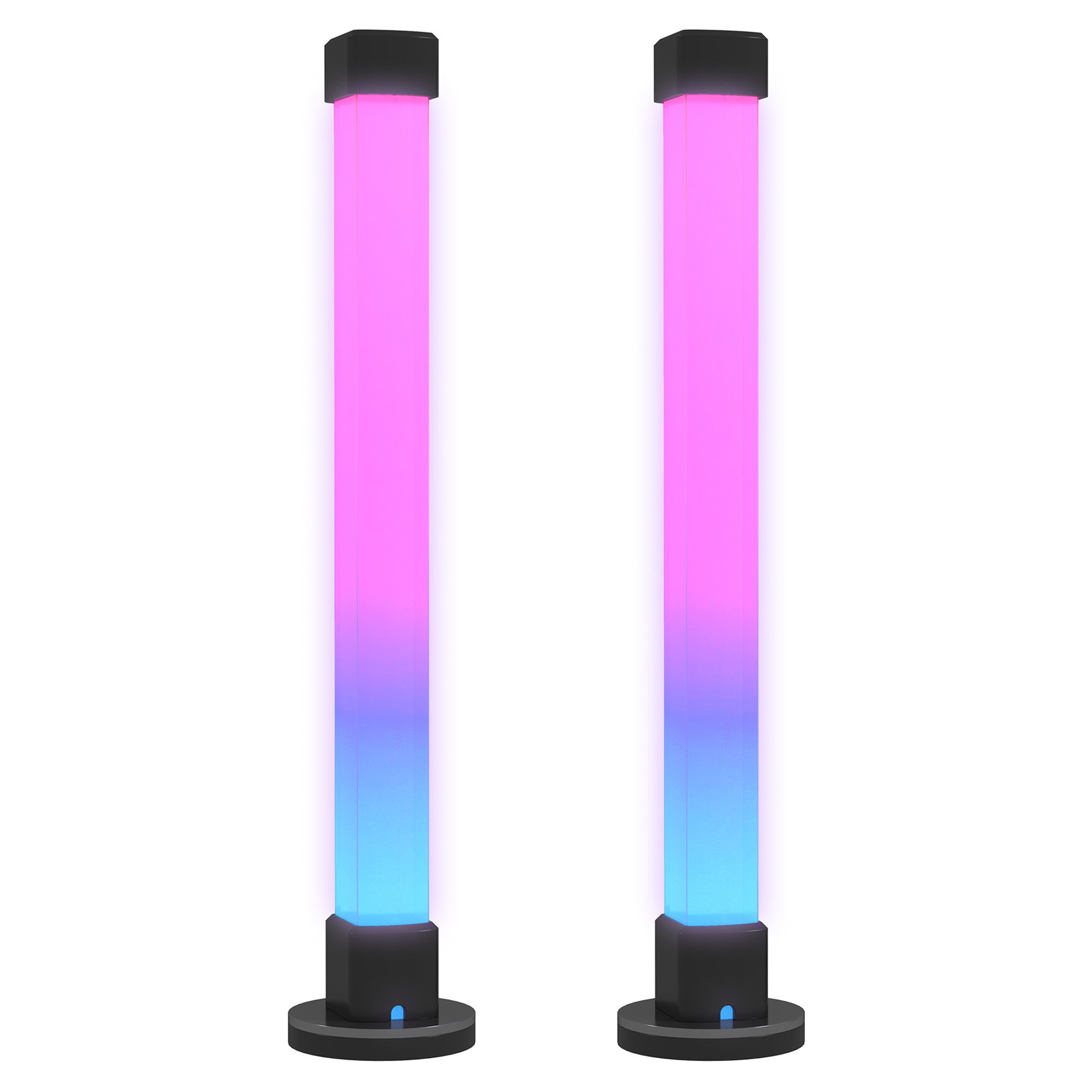 2er-Set LED-Lampe, Tischlampe mit App- und Fernsteuerung, Musik-Synchronisation, Farb-Modi, Timer, Weiß 2er-Set LED-Lampe, Tischlampe mit App- und Fernsteuerung, Musik-Synchronisation, Farb-Modi, Timer, Weiß