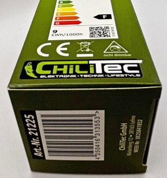 LED Glühlampe E27 "G70 AGL" warmweiß, 3000k, 930lm, 230V/9W, 160°