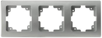 DELPHI 3-fach Rahmen, silber