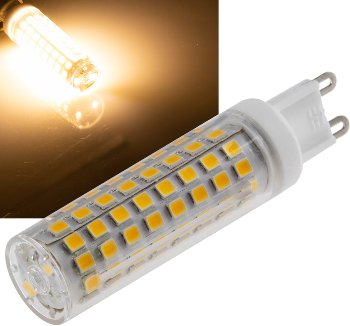 LED Stiftsockel G9, 10W, 1130lm, 330°, 230V, 3000K, warmweiß LED Stiftsockel G9, 10W, 1130lm, 330°, 230V, 3000K, warmweiß