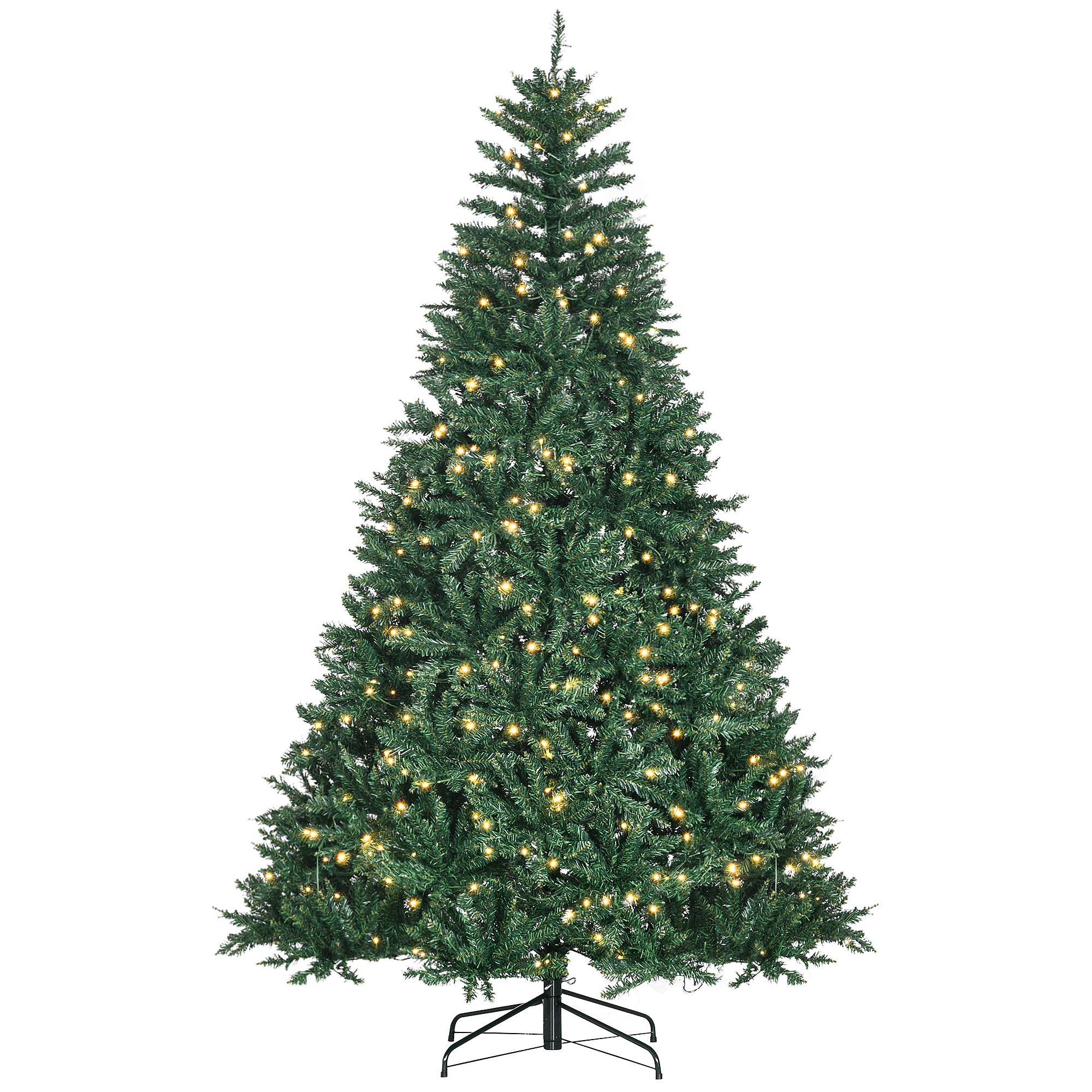 Weihnachtsbaum, 700 warmweiße LEDs, 2154 Zweige, flammhemmend, Kunststoff/Metall, 210 x 142 cm, Grün Weihnachtsbaum, 700 warmweiße LEDs, 2154 Zweige, flammhemmend, Kunststoff/Metall, 210 x 142 cm, Grün