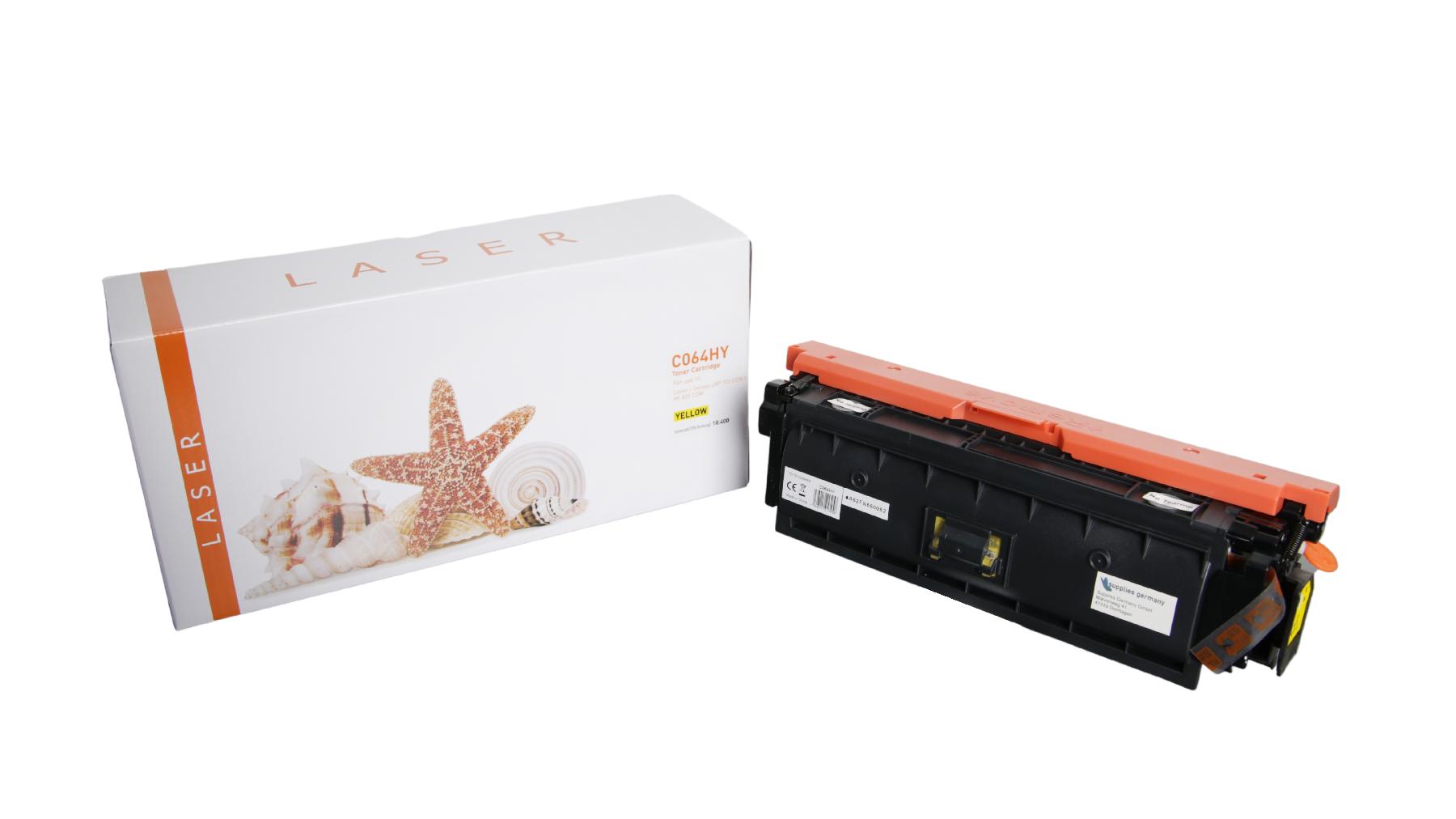 064HY ohne Chip alternativ Toner yellow für Canon / 4932C001 / 10.400 Seiten