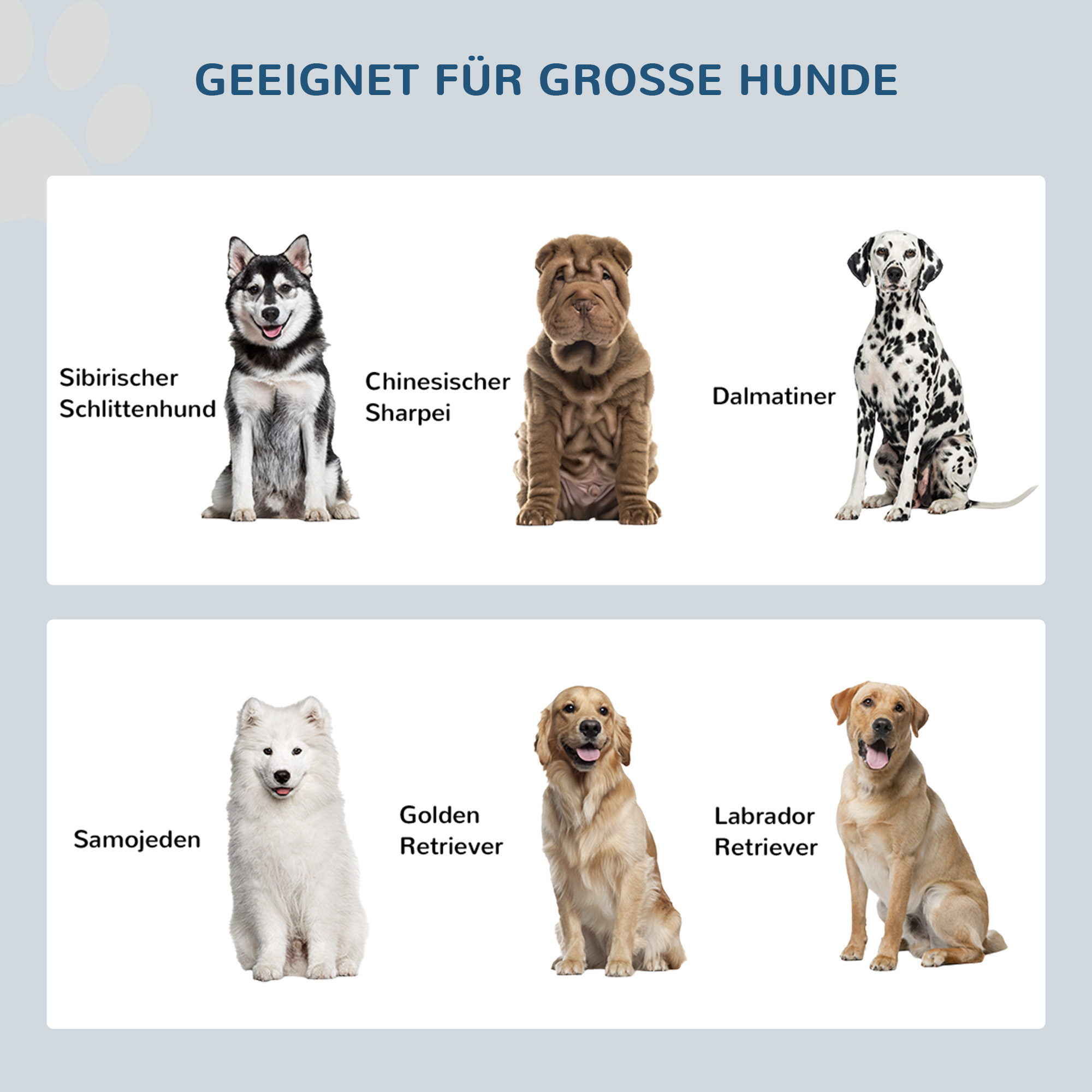 Erhöhte Futterstation mit 2 Edelstahlschüsseln und 44 L Stauraum, Magnettüren, für große Hunde, Schwarz