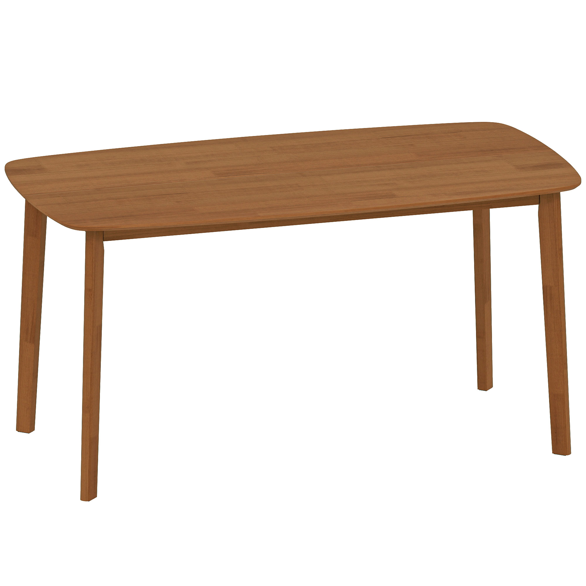 Esstisch, Landhausstil, lackierte Oberfläche, Holz, 150 x 80 cm, Braun