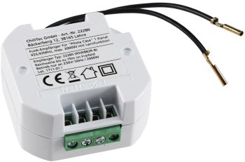 Funk-Empfänger WS für "Pilota Casa", max. 2300W, ERGÄNZT einen Schalter Funk-Empfänger WS für "Pilota Casa", max. 2300W, ERGÄNZT einen Schalter