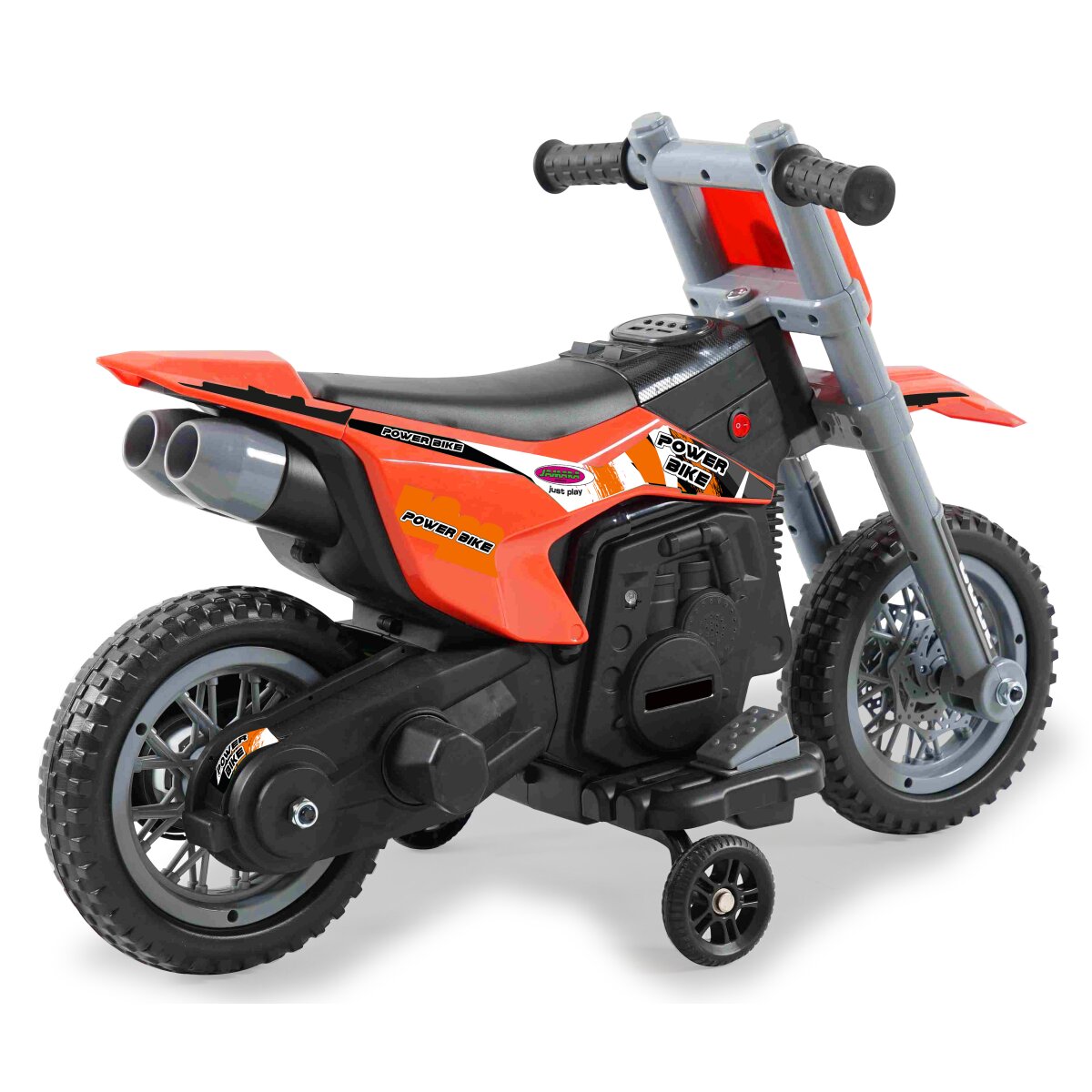 Kinderfahrzeug Motorrad Power Bike orange