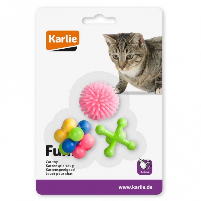 Karlie Gummi-Katzenspielzeug 3 Stück Karlie Gummi-Katzenspielzeug 3 Stück