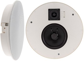 Einbaulautsprecher "CTE-26R", rund, weiß / 2-Wege, Ø 25,5cm, 120 Watt