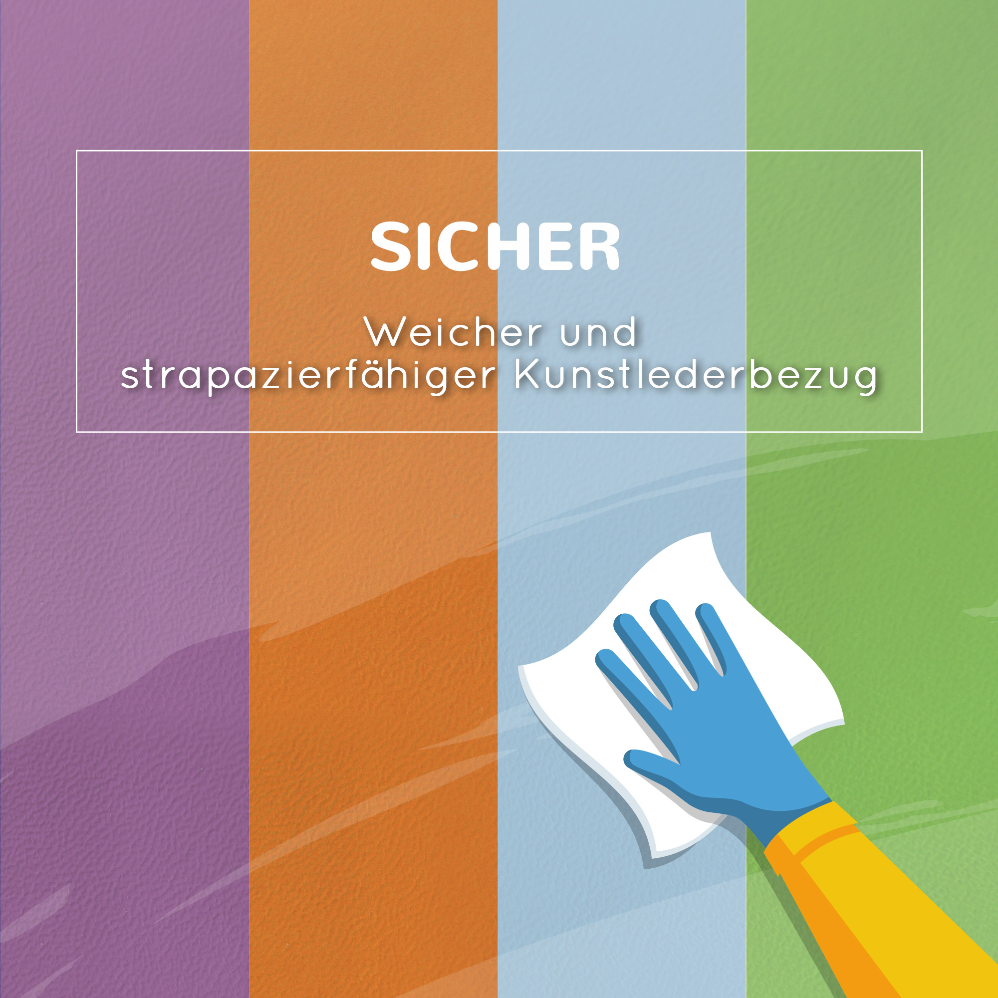 Saftbaustein-Set für Kinder, Kletter- und Krabbelspielzeug, weiches Kunstleder, EPE-Schaum, Mehrfarbig