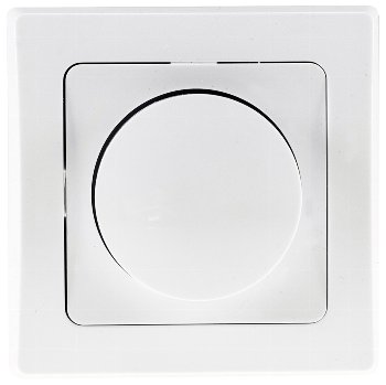 DELPHI Dimmer für elektronische Trafos, 250V~/ 300W, inkl. Rahmen, UP, weiß