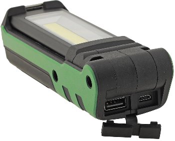 LED Akku-Arbeitsleuchte "FlapLED 500", LiIon Akku, Magnethalter, 5W, 400lm,IP44