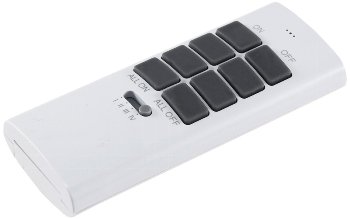 Fernbedienung für "Pilota Casa", 433,92MHz, 12 Kanäle, Tasten EIN / AUS Fernbedienung für "Pilota Casa", 433,92MHz, 12 Kanäle, Tasten EIN / AUS