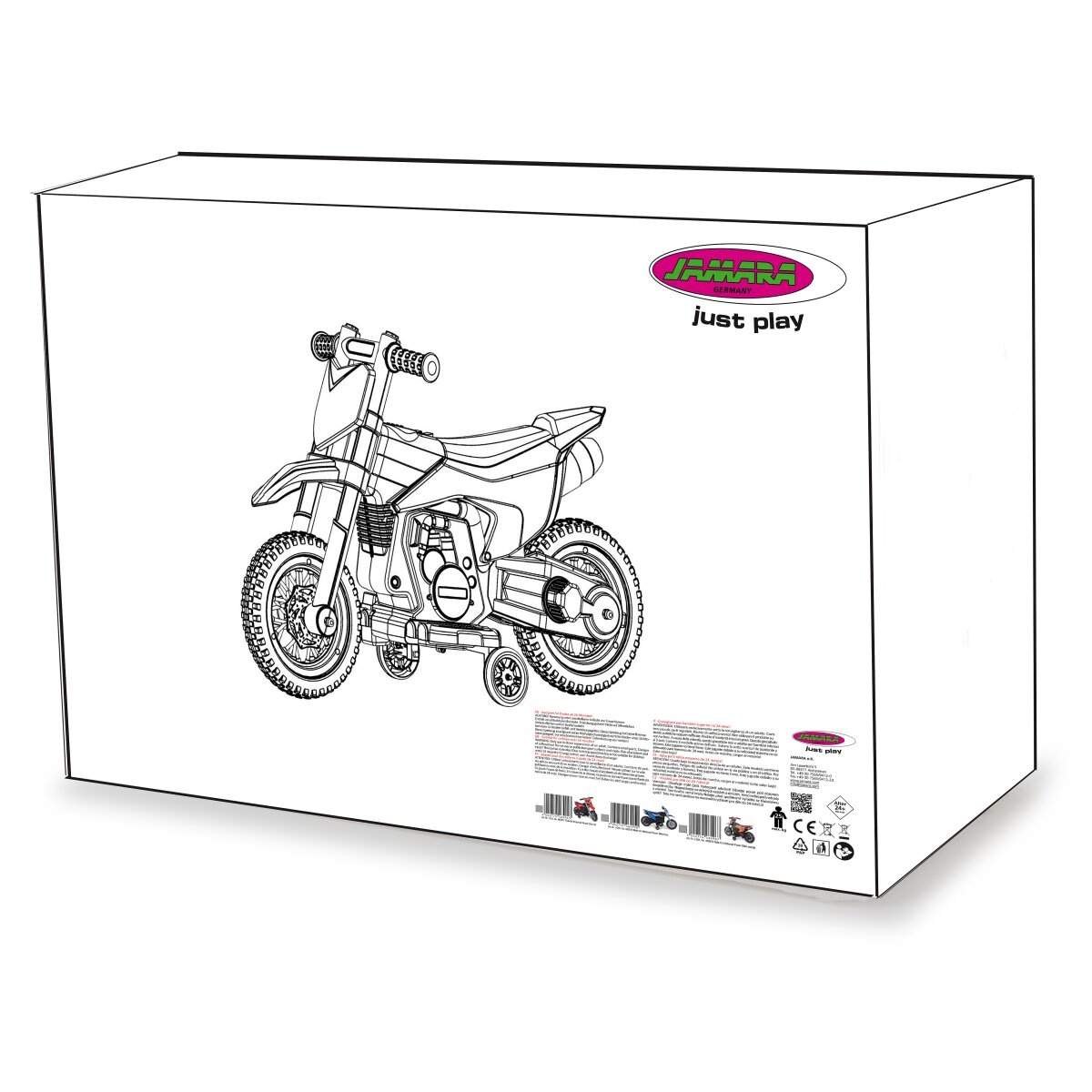 Kinderfahrzeug Motorrad Power Bike orange