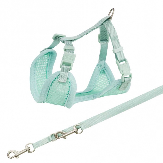 Trixie Junior Welpen-Softgeschirr mit Leine - mint Trixie Junior Welpen-Softgeschirr mit Leine - mint