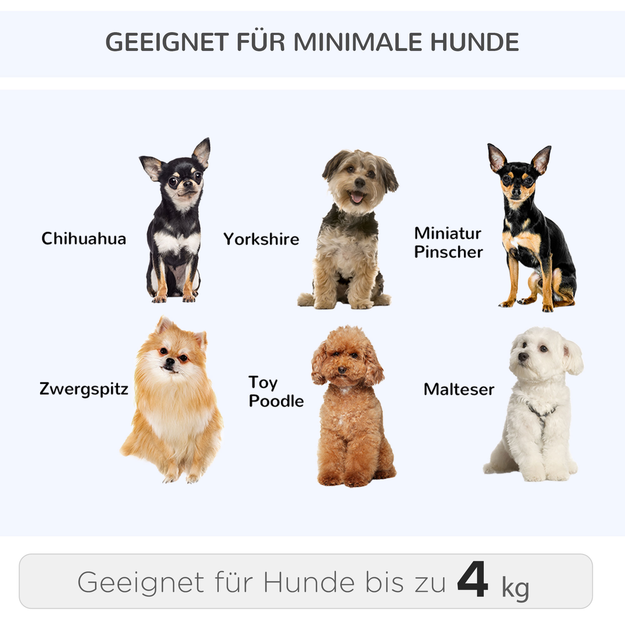 Hundetransporttasche, Haustierrucksack, 2-in-1-Design, ausziehbarer Griff, Seitentaschen, Grau, 42 x 25 x 55cm