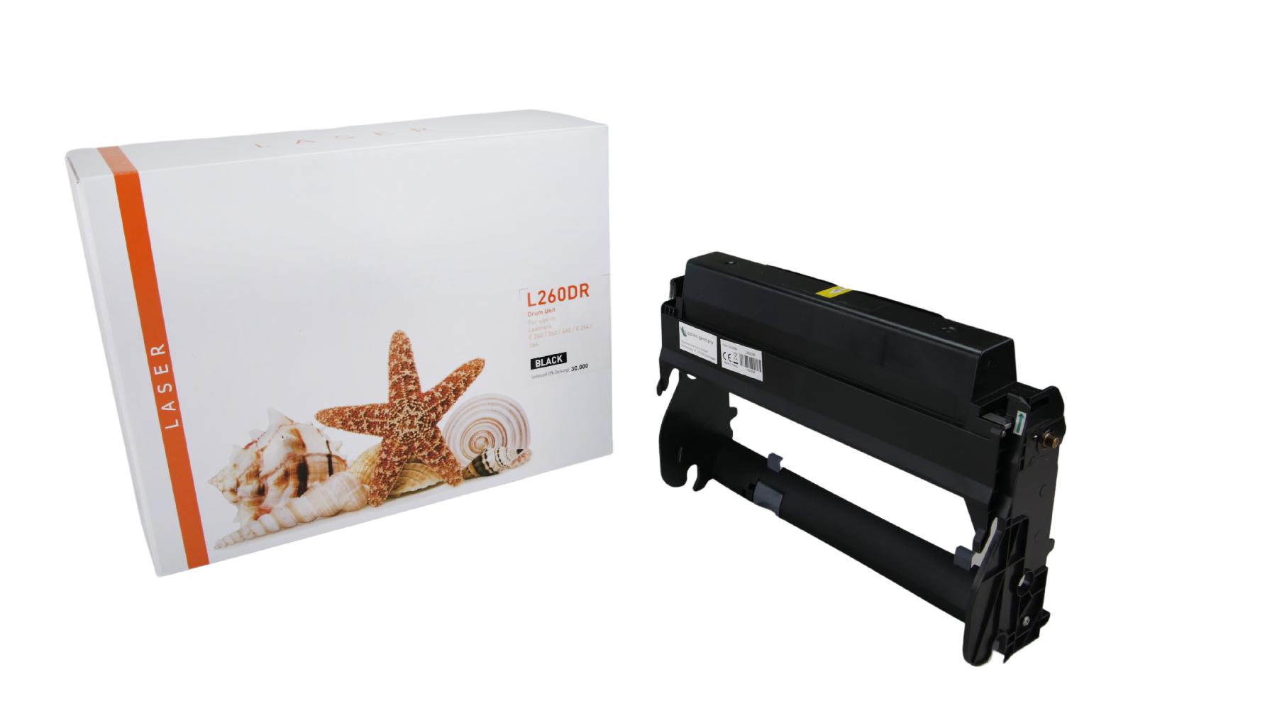 E260DR alternativ Trommel black für Lexmark  / E260X22G / 30.000 Seiten