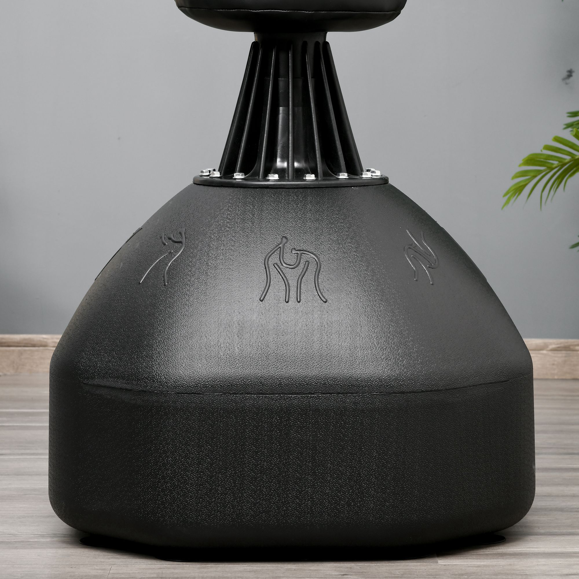 Boxsack Stehend 180cm Erwachsene Standboxsack Boxdummy Boxsäule Humanoides Design Heavy Duty Boxsack schwerer Boxsack-Ständer für Profis und Anfänger  Schwarz