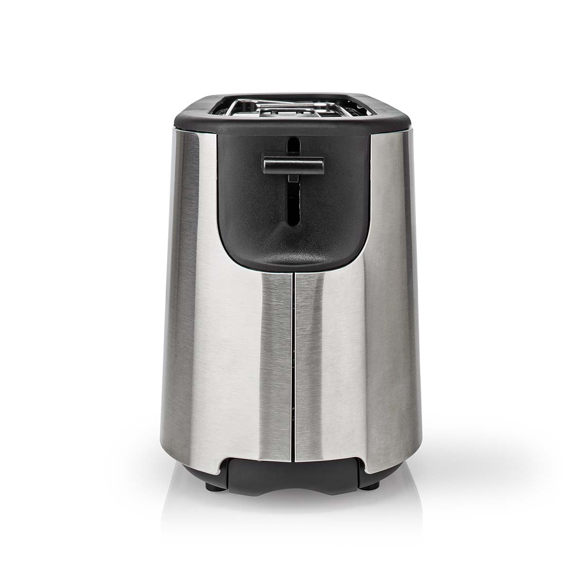 Toaster | Edelstahl Serie | 2 Brotscheiben | 1 Langer Schlitz | Bräunungsstufen: 6 | Auftaufunktion | Brötchenaufsatz | Aluminium