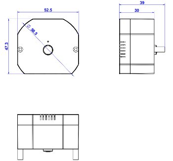 MILOS WiFi Unterputz Schalter + Dimmer, Android + iOS- App,Alexa/Google tauglich