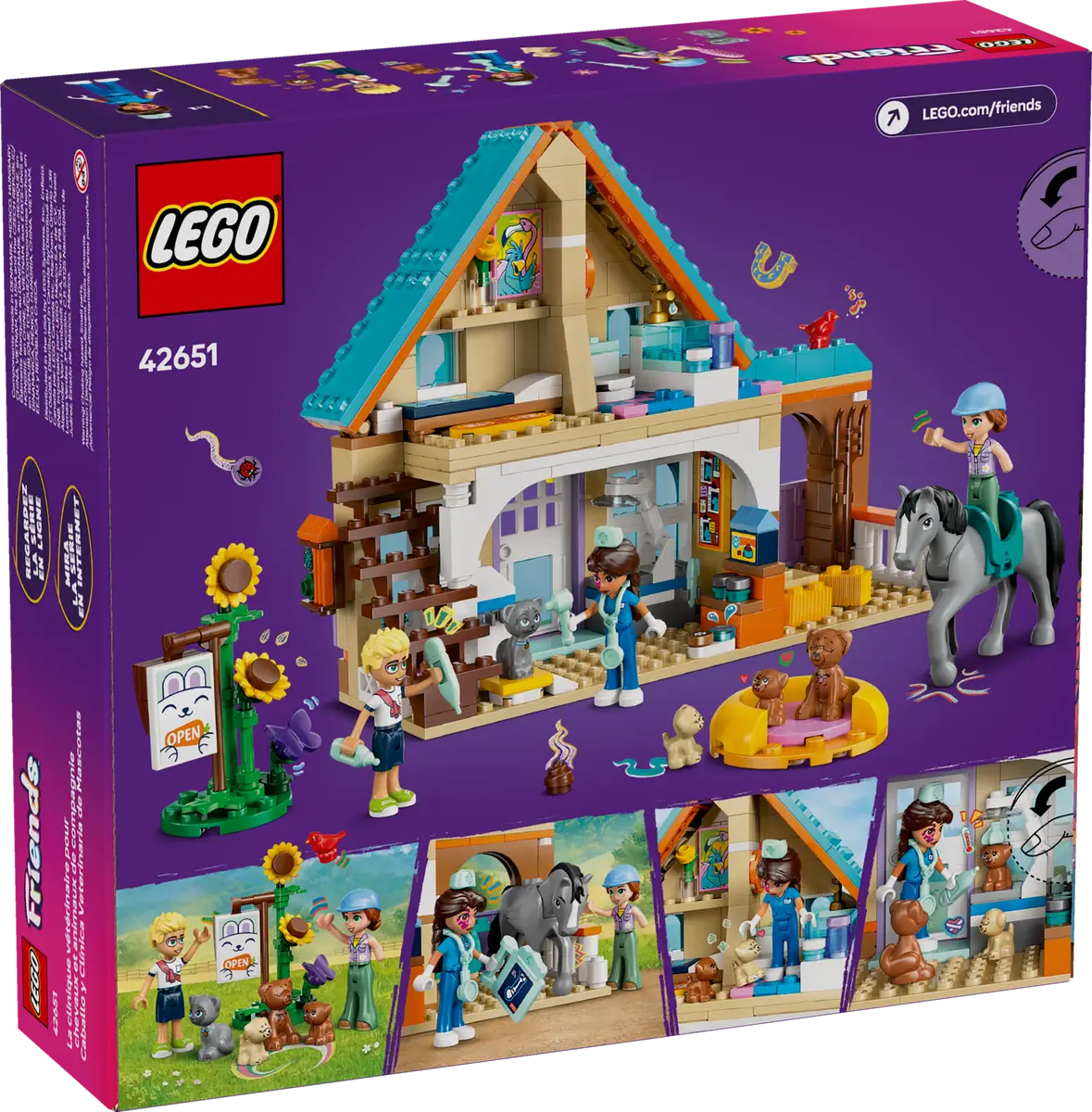 LEGO® 42651 - Friends Tierarztpraxis für Pferde und Haustiere (428 Teile)
