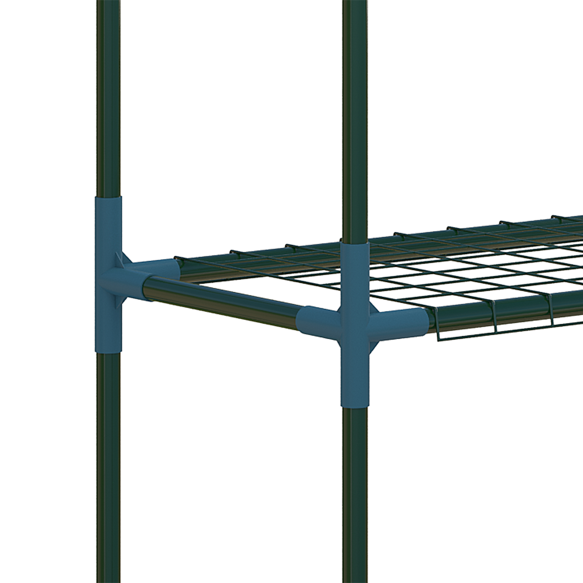 Pflanzenregal, 2-er-Set, je 4 Regalböden, kombiniert oder separat nutzbar, Stahl, grün, 70 x 27 x 110 cm