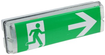 LED Fluchtwegleuchte "NL-W1" 30 LEDs, Erkennungsw. 25m,Wandmontage, IP65