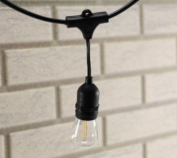 Biergarten-Lichterkette "CT-BGL 15", 1,5 + 12,5m, 15x Filamentlampe 0,8W