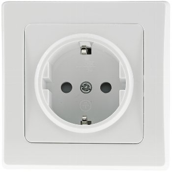 DELPHI Schutzkontakt-Steckdose, 250V~/ 16A, inkl. Rahmen, UP, weiß DELPHI Schutzkontakt-Steckdose, 250V~/ 16A, inkl. Rahmen, UP, weiß