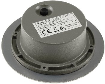 Solar LED Bodenstrahler "CTB-R", rund, ØxH 12x4cm, IP44, Edelstahl-Front