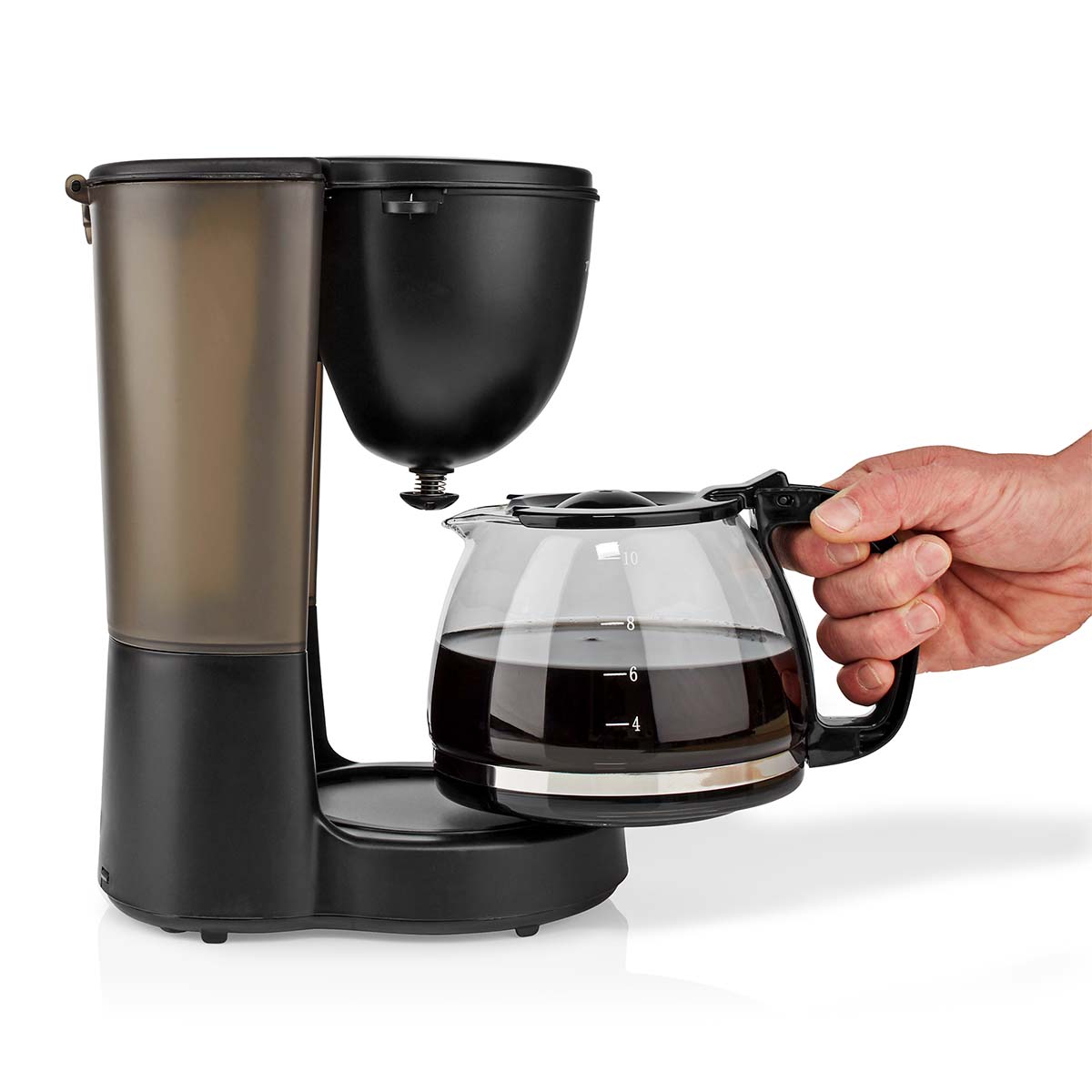 Kaffeemaschine | Filter Kaffee | 1.25 l | 10 Tassen | Warmhalten | schwarz