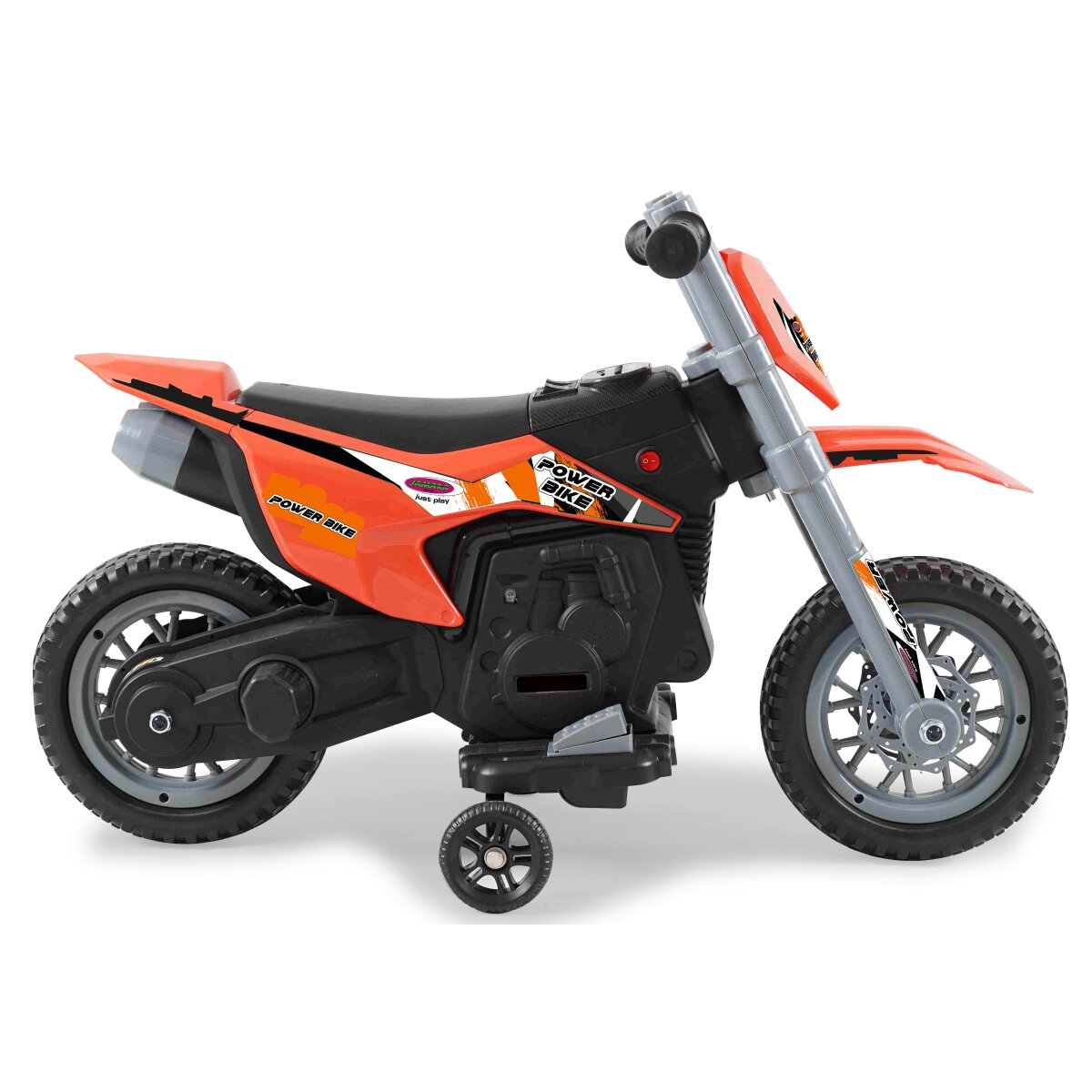 Kinderfahrzeug Motorrad Power Bike orange